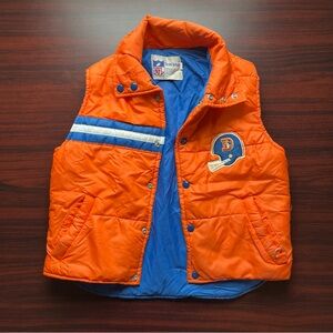 Vintage Denver Broncos Stahl Urban Puffer Best NFL Youth Size Large
